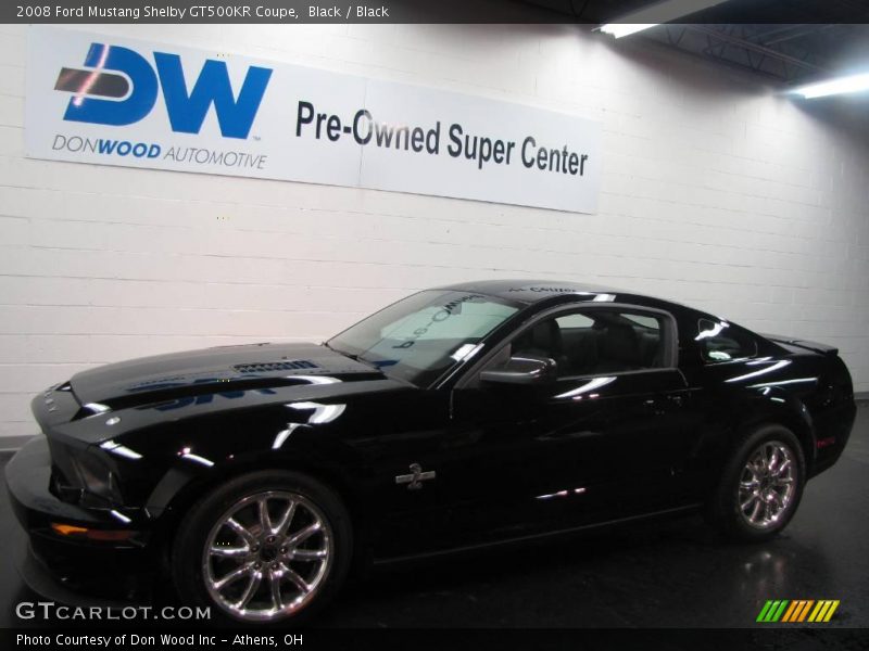 Black / Black 2008 Ford Mustang Shelby GT500KR Coupe