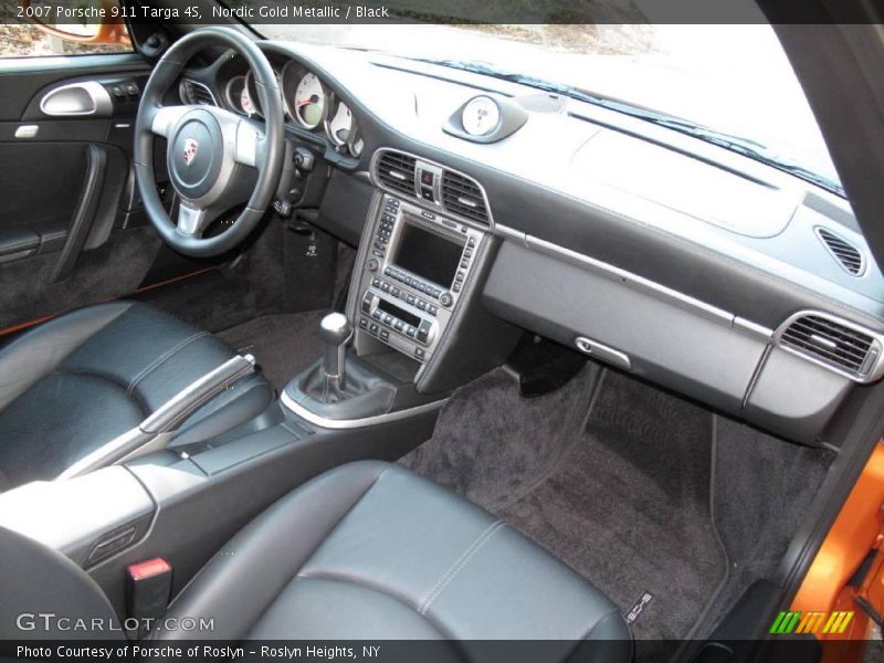 Nordic Gold Metallic / Black 2007 Porsche 911 Targa 4S