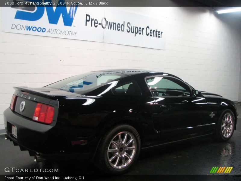 Black / Black 2008 Ford Mustang Shelby GT500KR Coupe