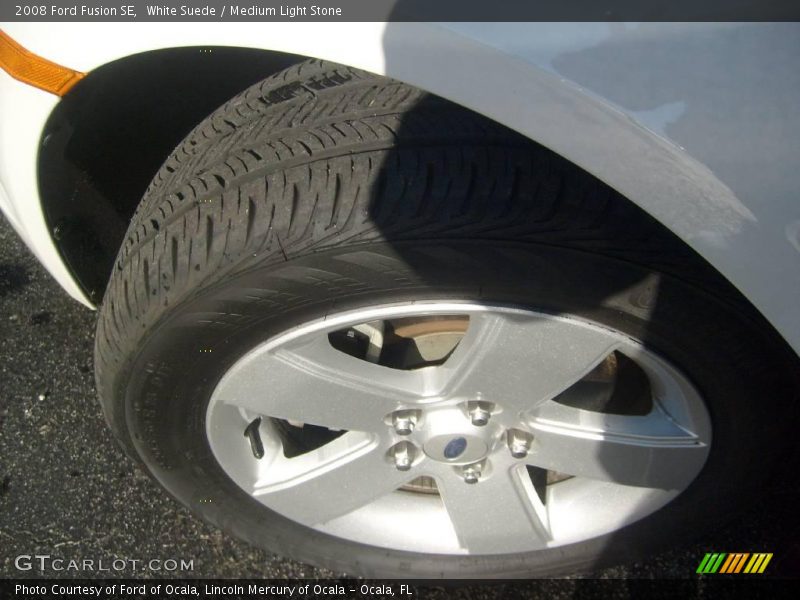 White Suede / Medium Light Stone 2008 Ford Fusion SE
