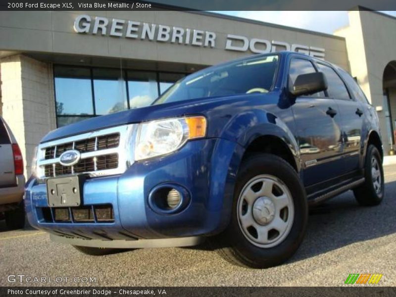 Vista Blue Metallic / Stone 2008 Ford Escape XLS