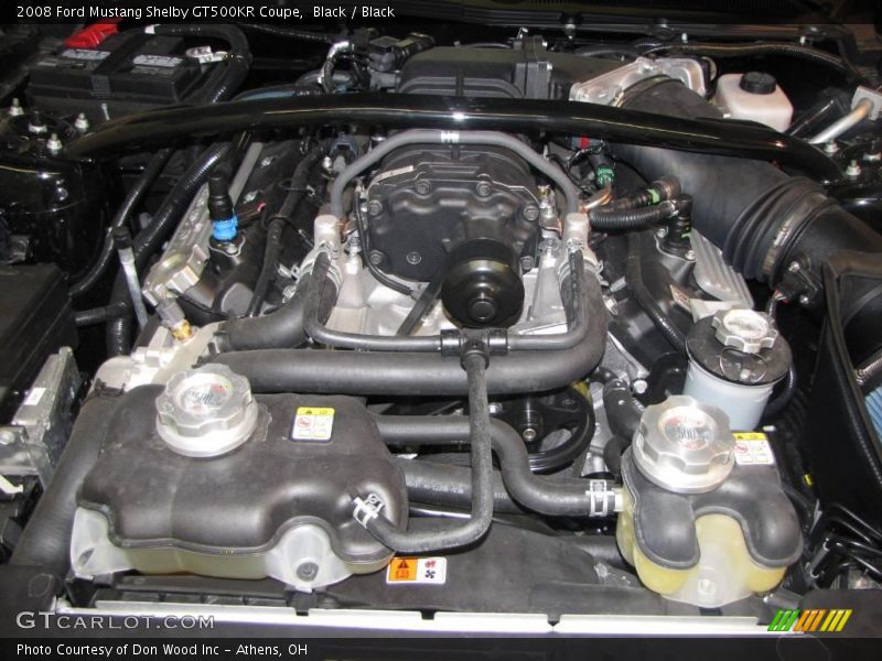 Black / Black 2008 Ford Mustang Shelby GT500KR Coupe