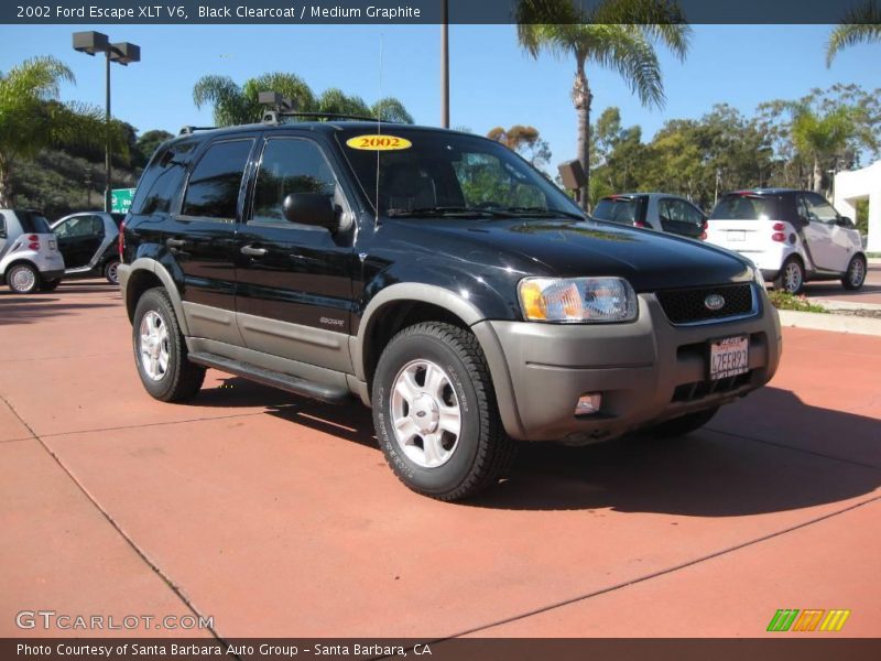 Black Clearcoat / Medium Graphite 2002 Ford Escape XLT V6