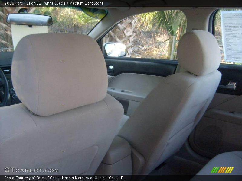 White Suede / Medium Light Stone 2008 Ford Fusion SE