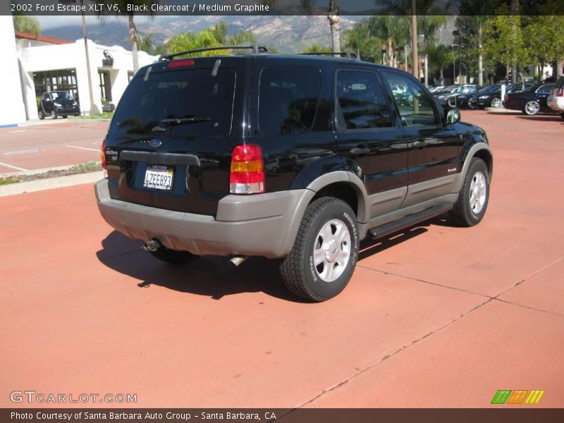 Black Clearcoat / Medium Graphite 2002 Ford Escape XLT V6