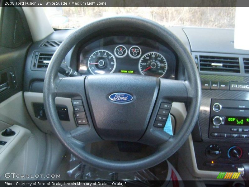 White Suede / Medium Light Stone 2008 Ford Fusion SE