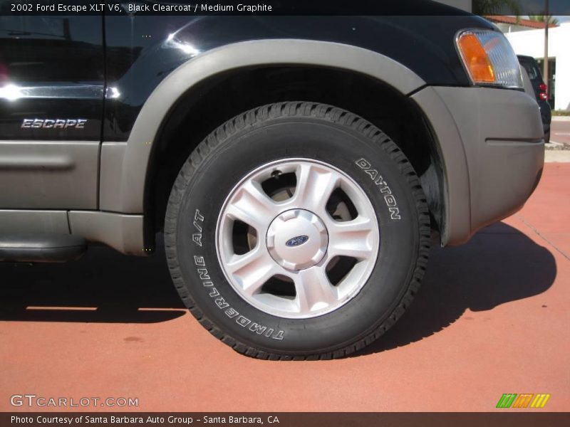 Black Clearcoat / Medium Graphite 2002 Ford Escape XLT V6