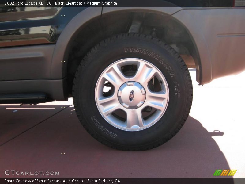 Black Clearcoat / Medium Graphite 2002 Ford Escape XLT V6