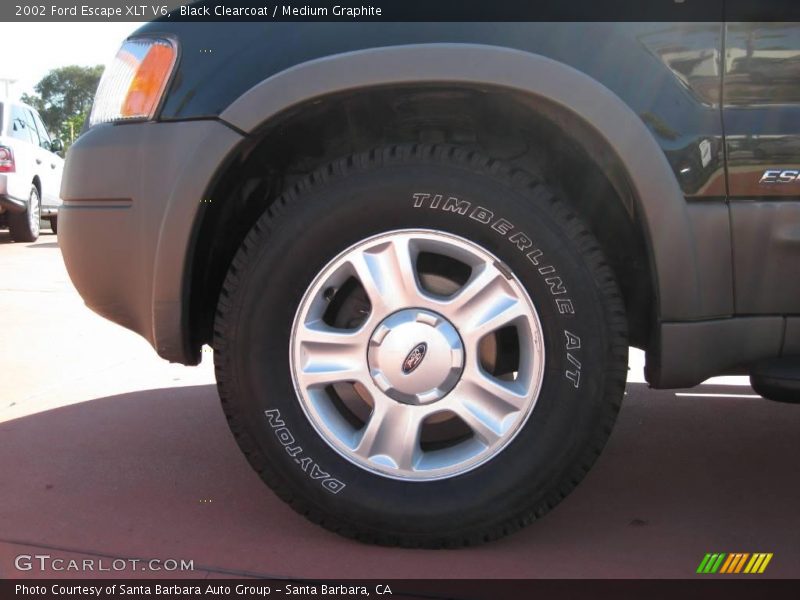 Black Clearcoat / Medium Graphite 2002 Ford Escape XLT V6