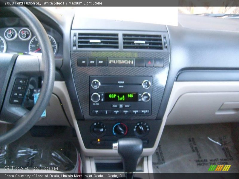 White Suede / Medium Light Stone 2008 Ford Fusion SE