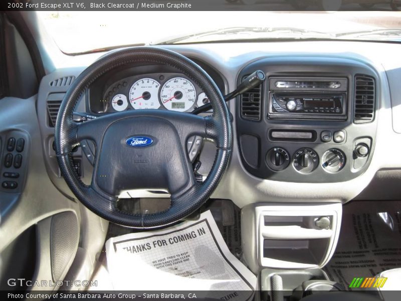 Black Clearcoat / Medium Graphite 2002 Ford Escape XLT V6