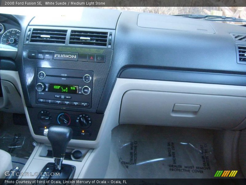 White Suede / Medium Light Stone 2008 Ford Fusion SE