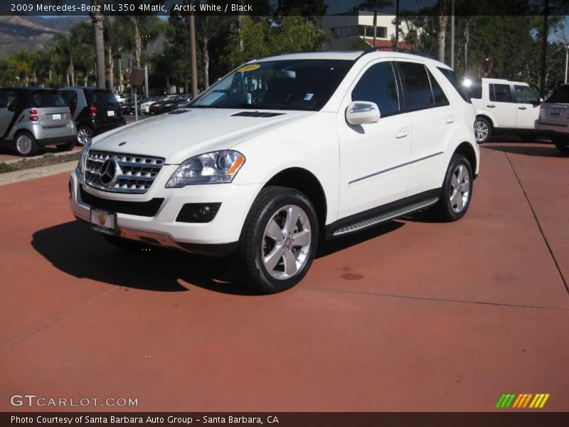 Arctic White / Black 2009 Mercedes-Benz ML 350 4Matic