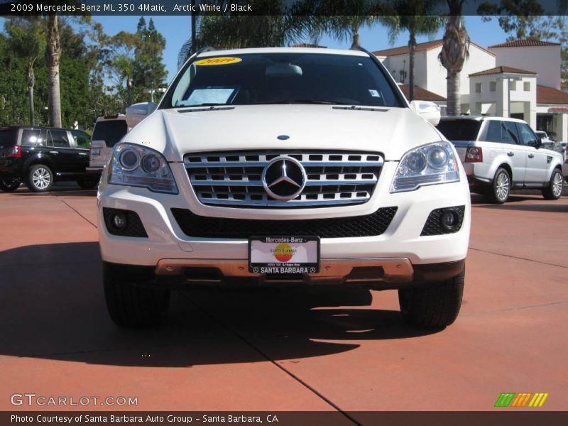 Arctic White / Black 2009 Mercedes-Benz ML 350 4Matic