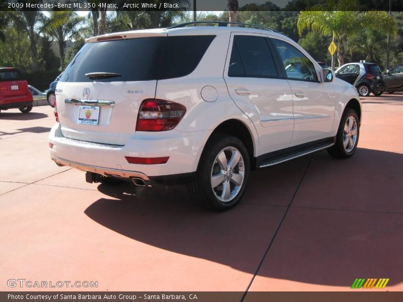 Arctic White / Black 2009 Mercedes-Benz ML 350 4Matic