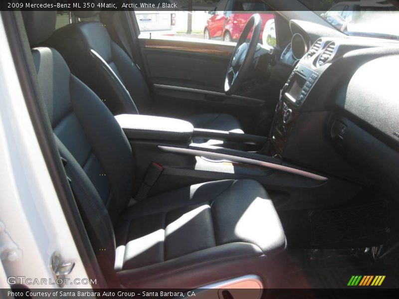 Arctic White / Black 2009 Mercedes-Benz ML 350 4Matic