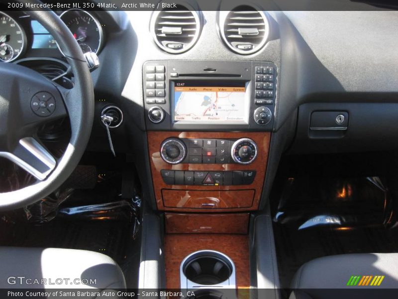 Arctic White / Black 2009 Mercedes-Benz ML 350 4Matic