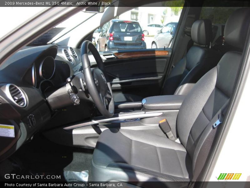 Arctic White / Black 2009 Mercedes-Benz ML 350 4Matic
