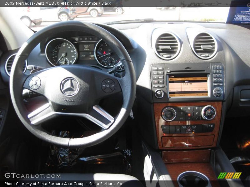 Arctic White / Black 2009 Mercedes-Benz ML 350 4Matic
