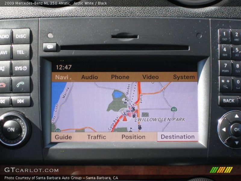 Arctic White / Black 2009 Mercedes-Benz ML 350 4Matic