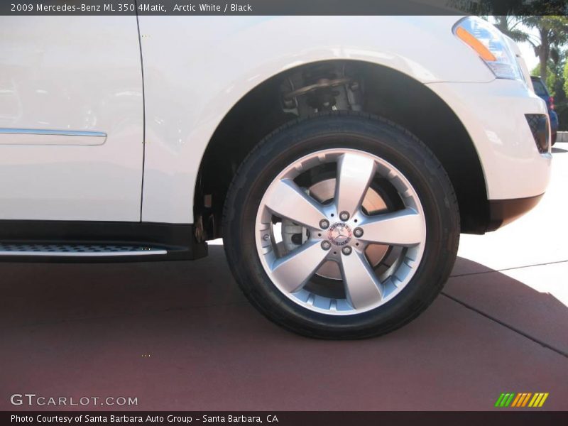 Arctic White / Black 2009 Mercedes-Benz ML 350 4Matic