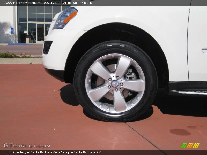 Arctic White / Black 2009 Mercedes-Benz ML 350 4Matic