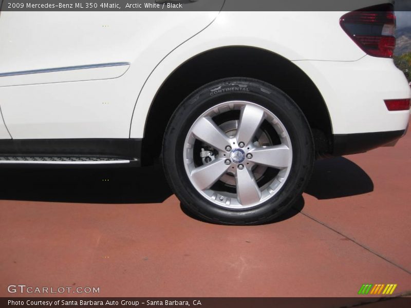 Arctic White / Black 2009 Mercedes-Benz ML 350 4Matic
