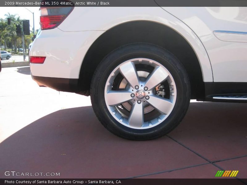 Arctic White / Black 2009 Mercedes-Benz ML 350 4Matic