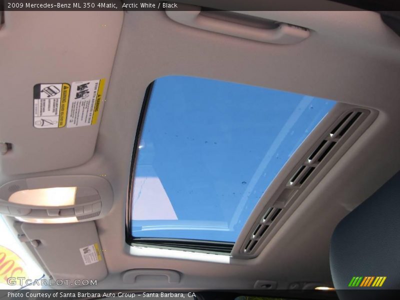 Arctic White / Black 2009 Mercedes-Benz ML 350 4Matic