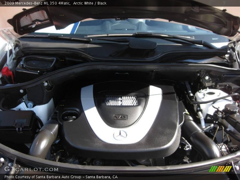 Arctic White / Black 2009 Mercedes-Benz ML 350 4Matic