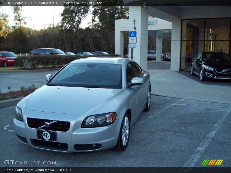 Silver Metallic / Off Black 2009 Volvo C70 T5 Convertible