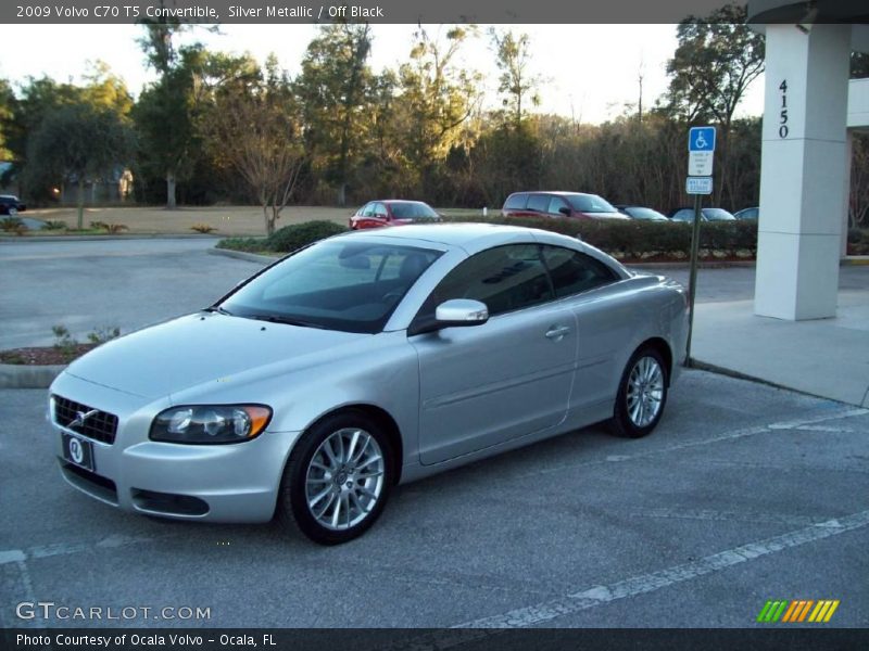 Silver Metallic / Off Black 2009 Volvo C70 T5 Convertible