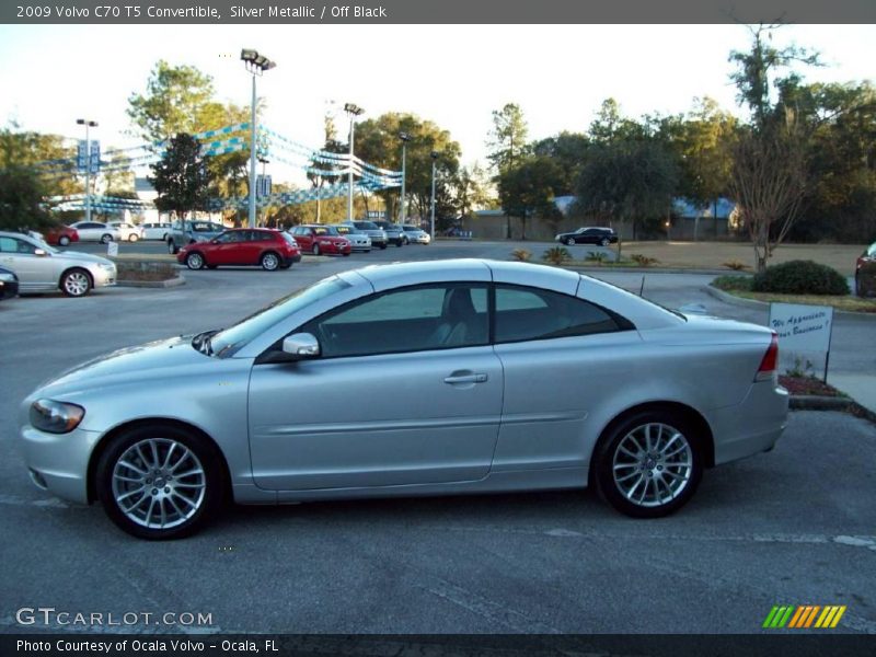 Silver Metallic / Off Black 2009 Volvo C70 T5 Convertible