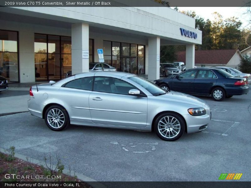 Silver Metallic / Off Black 2009 Volvo C70 T5 Convertible