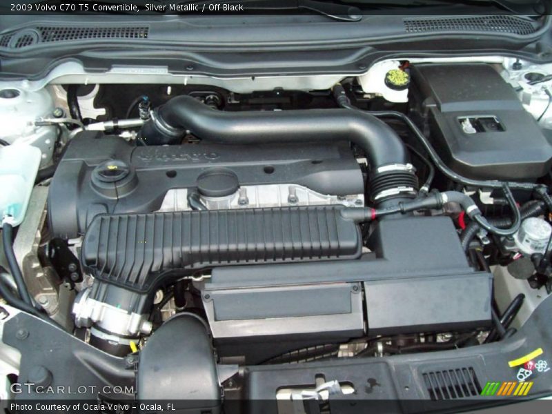 Silver Metallic / Off Black 2009 Volvo C70 T5 Convertible