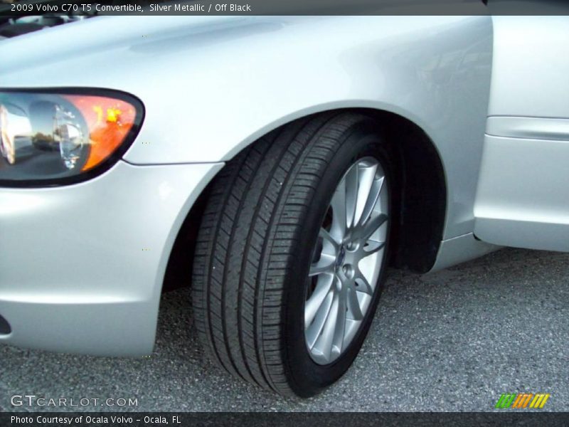 Silver Metallic / Off Black 2009 Volvo C70 T5 Convertible