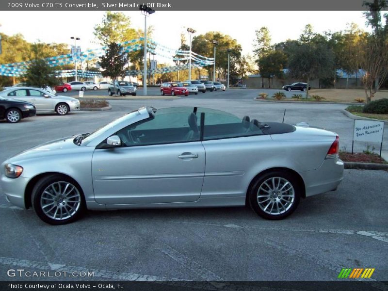 Silver Metallic / Off Black 2009 Volvo C70 T5 Convertible