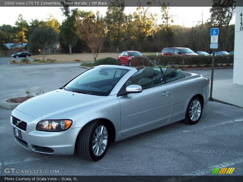 Silver Metallic / Off Black 2009 Volvo C70 T5 Convertible