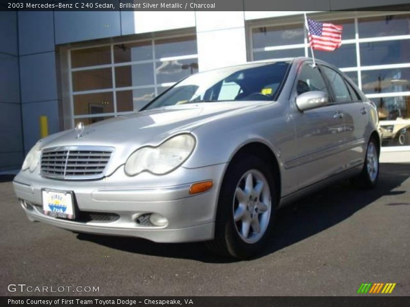 Brilliant Silver Metallic / Charcoal 2003 Mercedes-Benz C 240 Sedan