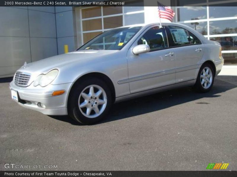 Brilliant Silver Metallic / Charcoal 2003 Mercedes-Benz C 240 Sedan