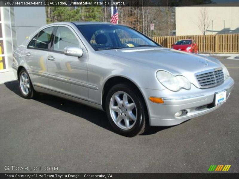 Brilliant Silver Metallic / Charcoal 2003 Mercedes-Benz C 240 Sedan