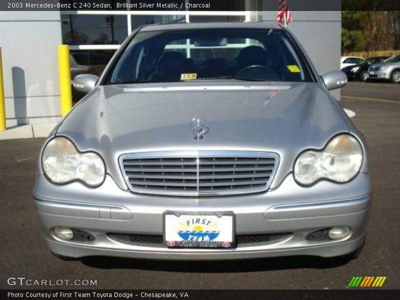 Brilliant Silver Metallic / Charcoal 2003 Mercedes-Benz C 240 Sedan