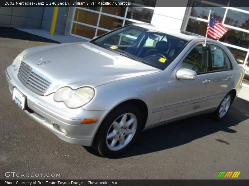 Brilliant Silver Metallic / Charcoal 2003 Mercedes-Benz C 240 Sedan