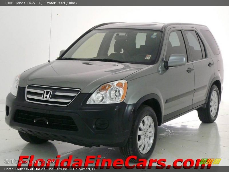 Pewter Pearl / Black 2006 Honda CR-V EX