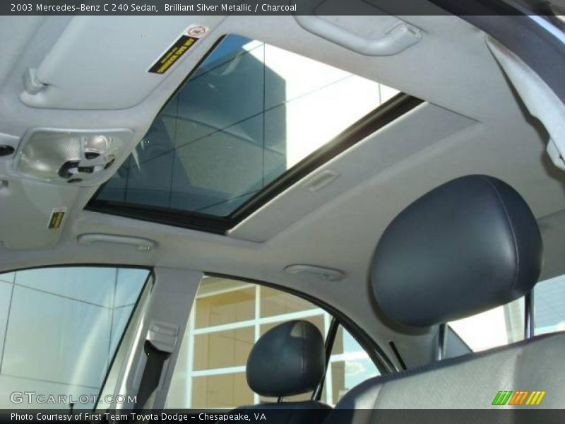 Brilliant Silver Metallic / Charcoal 2003 Mercedes-Benz C 240 Sedan
