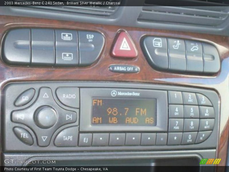 Brilliant Silver Metallic / Charcoal 2003 Mercedes-Benz C 240 Sedan