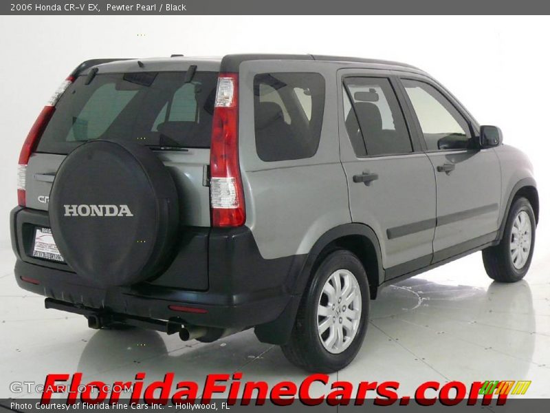 Pewter Pearl / Black 2006 Honda CR-V EX