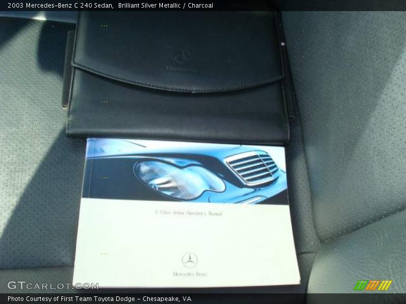 Brilliant Silver Metallic / Charcoal 2003 Mercedes-Benz C 240 Sedan