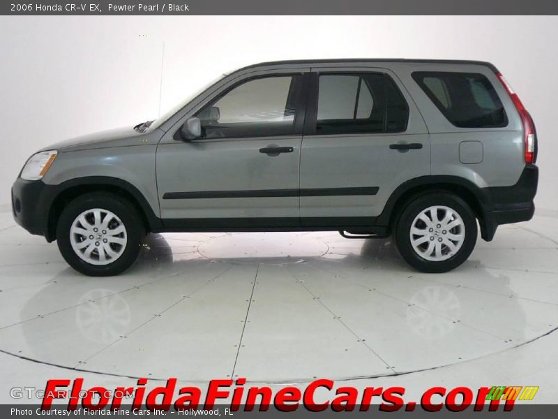 Pewter Pearl / Black 2006 Honda CR-V EX