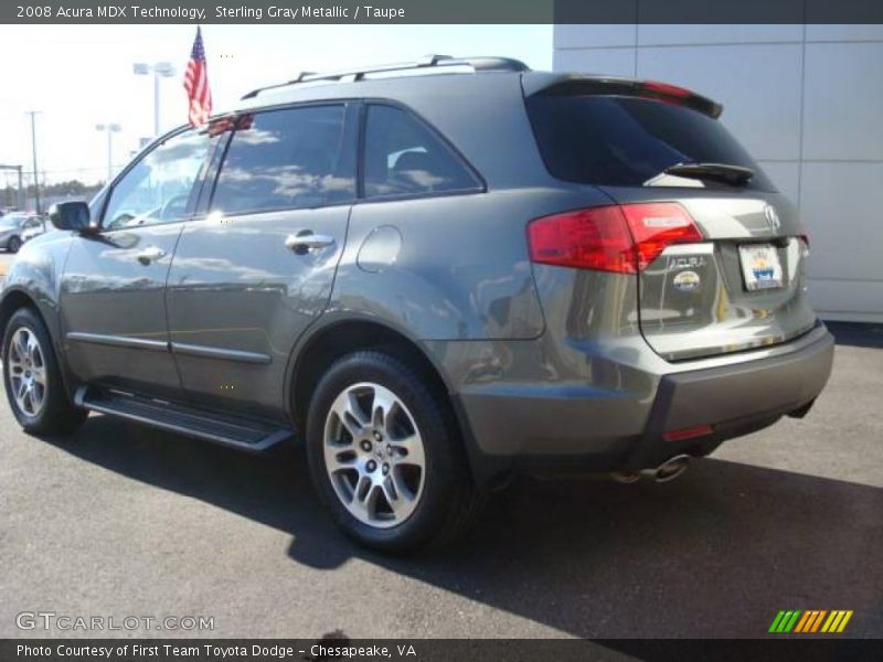 Sterling Gray Metallic / Taupe 2008 Acura MDX Technology